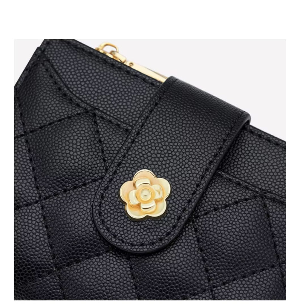 CARTEIRA FEMININA CURTA  FEITA EM COURO GENUÍNO MODELO ÉLORA -LINHA  WILLIAM POLO