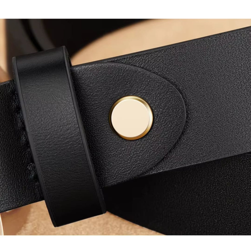 CINTO FEMININO  FEITO EM COURO  LEGÍTIMO MODELO CÉLINEA BLACK – LINHA WILLIAMPOLO