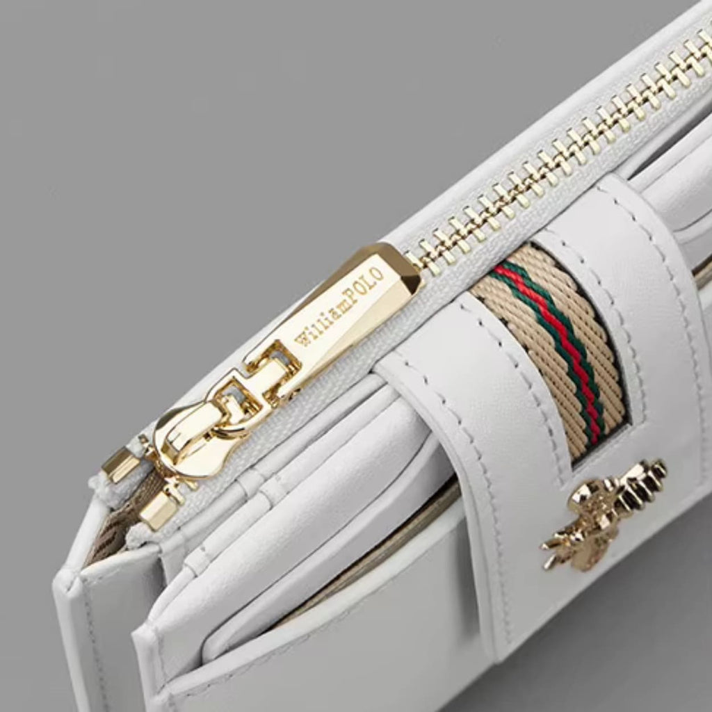 CARTEIRA FEMININA EM COURO GENUINO MODELO ICONIC -LINHA WILLIAM POLO