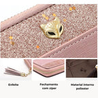 CARTEIRA FEMININA  FOXER FEITA EM COURO GENUÍNO MODELO  VELISSE ROSÉ