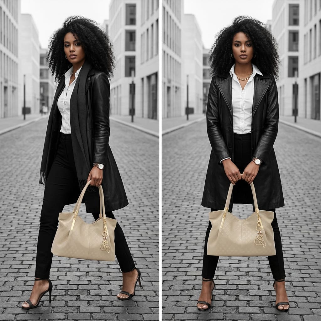 BOLSA FEMININA FOXER FEITA EM COURO GENUÍNO MODELO SAINT-GERMAIN