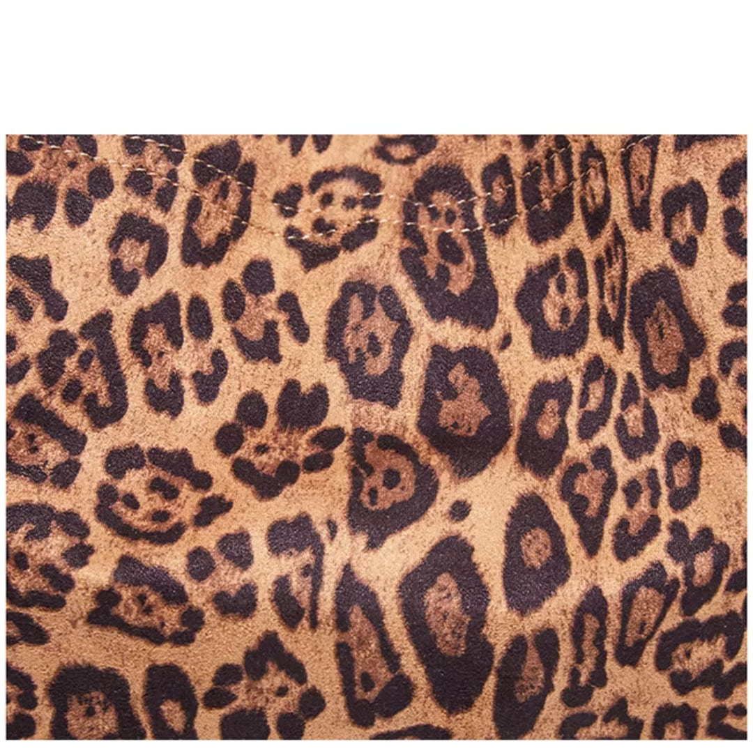 estampa material da bolsa  Foxer Sauvage Leopard 