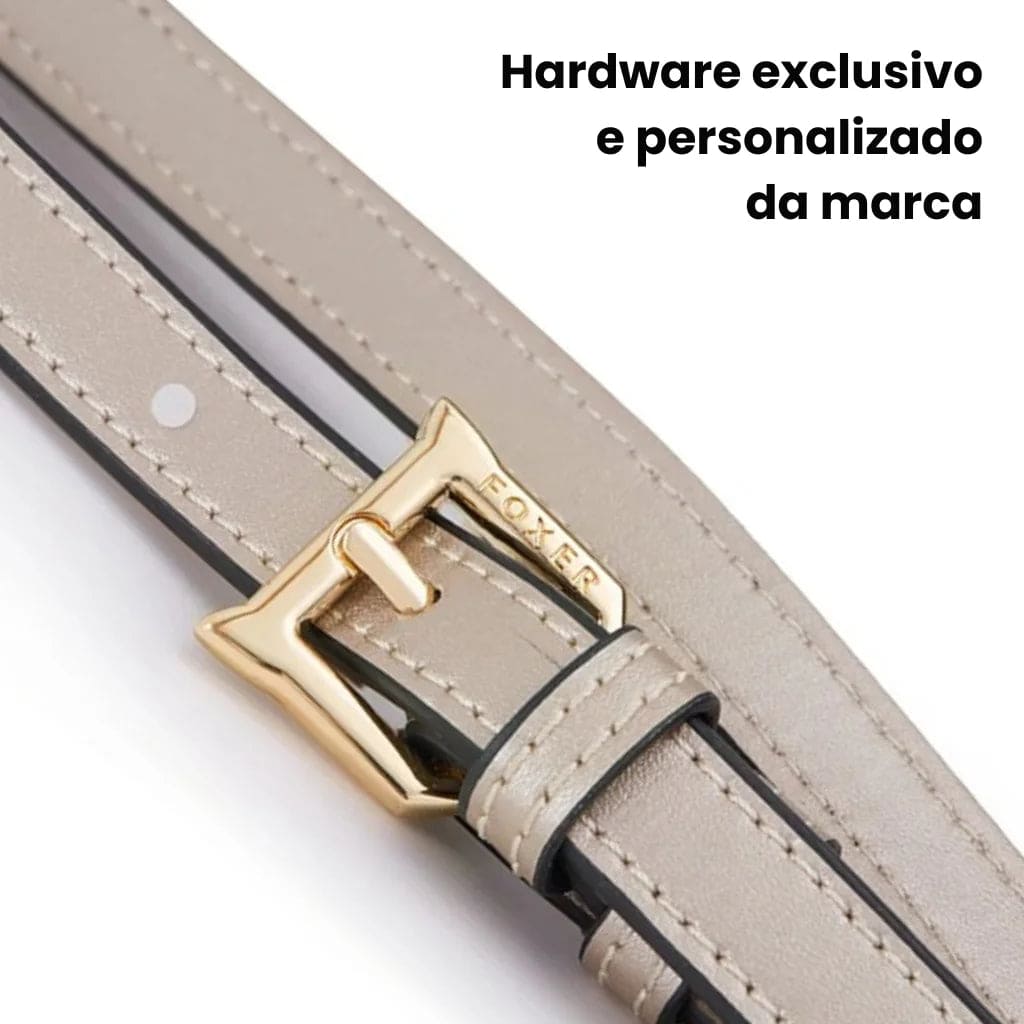 BOLSA FEMININA FOXER FEITA EM COURO GENUÍNO  MODELO  BELLA ROSÊ