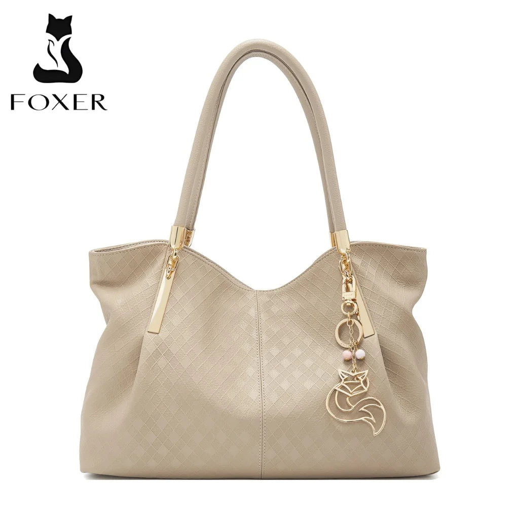 BOLSA FEMININA FOXER FEITA EM COURO GENUÍNO MODELO SAINT-GERMAIN