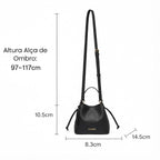 BOLSA FEMININA FOXER FEITA EM COURO MODELO  RAVELLE BLACK