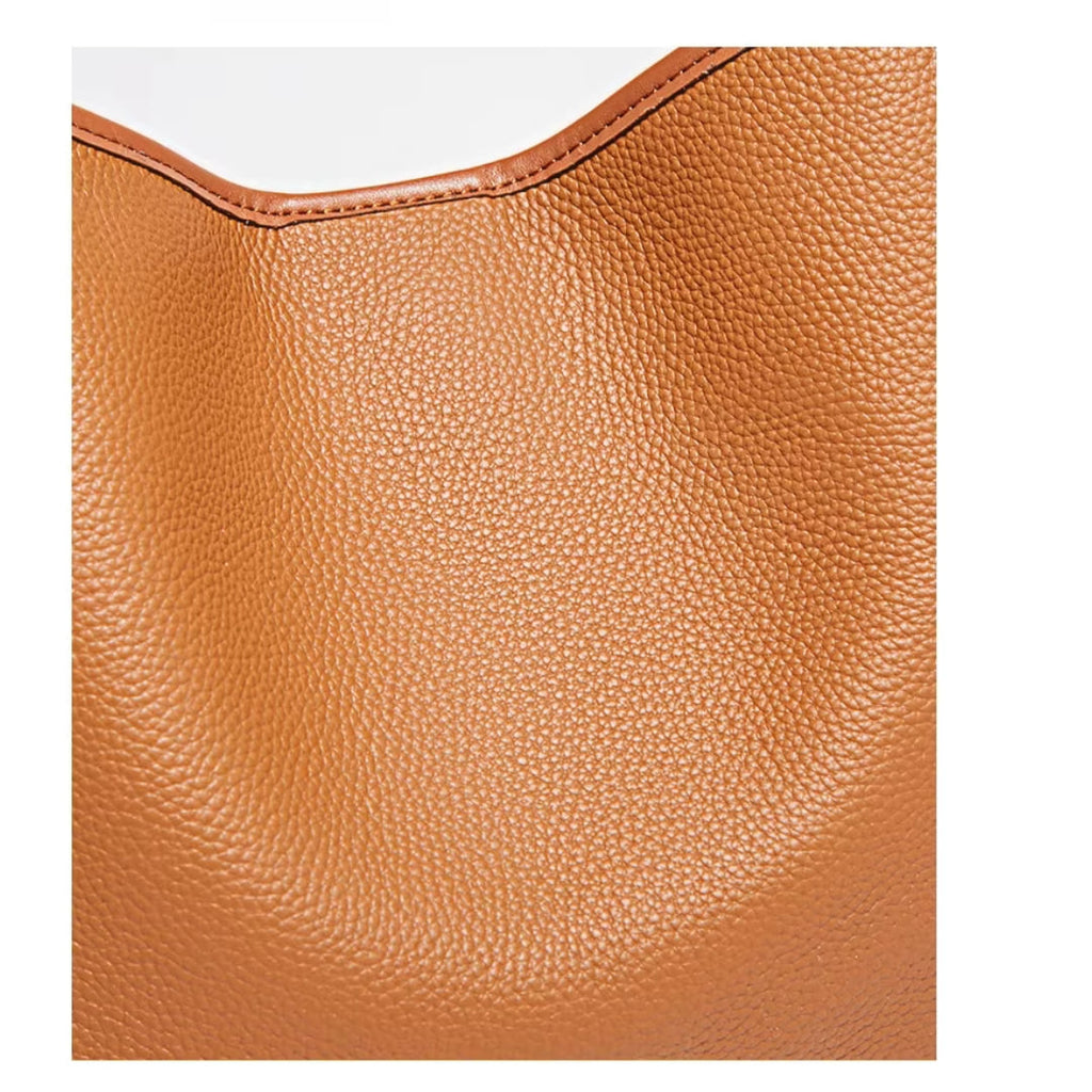 material em couro bolsa feminina grande  