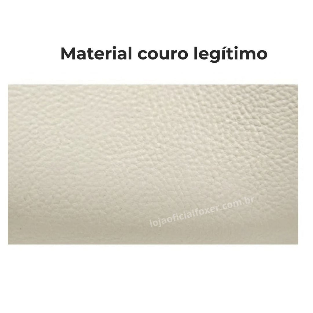 Bolsa feminina De Couro Modelo Foxer Lorane White