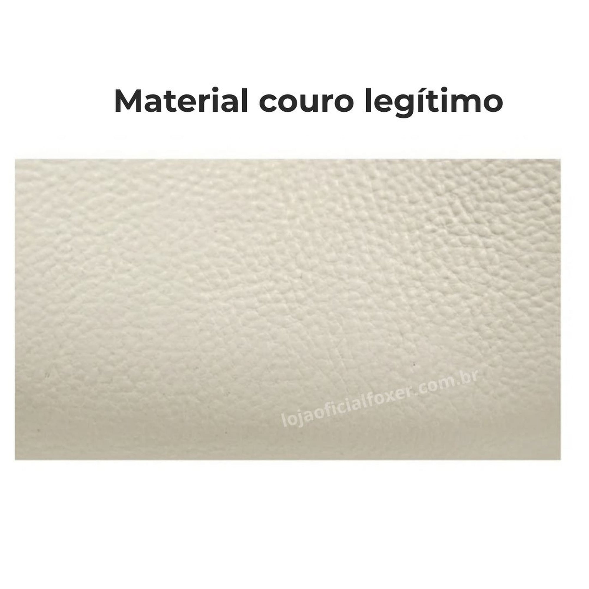 Bolsa feminina De Couro Modelo Foxer Lorane White