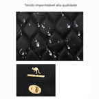 MOCHILA FEMIINA FEITA EM COURO REFINADO MODELO BELLA LUXE BLACK