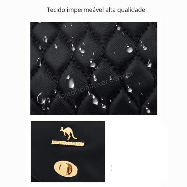 MOCHILA FEMIINA FEITA EM COURO REFINADO MODELO BELLA LUXE BLACK
