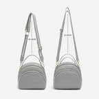 BOLSA FEMININA FOXER FEITA EM COURO GEMUÍNO MODELO RIVELLE GRAY