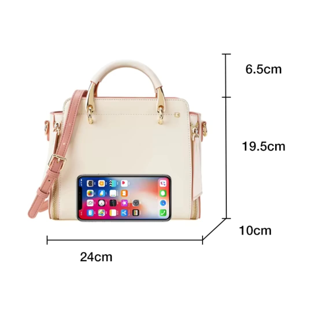 BOLSA FEMIINA EM COURO FOXER MODELO PRESTIGE CABAS WHAIT