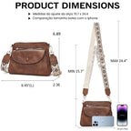 BOLSA FEMININA TRANSVERSAL FOXER FEIRA EM COURO REFINADO  MODELO MONTREL