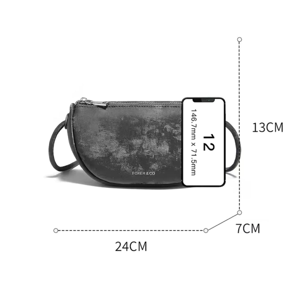 BOLSA FEMININA TRANSVERSAL FEITA EM COURO REFINADO MODELO VÉRENA