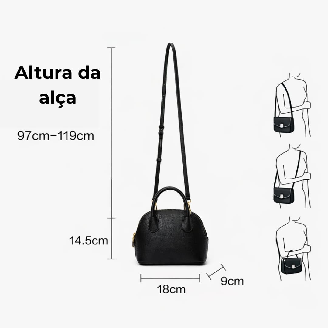 BOLSA  FEMININA DE OMBRO FOXER MODELO MARCELLINE TREILLIS
