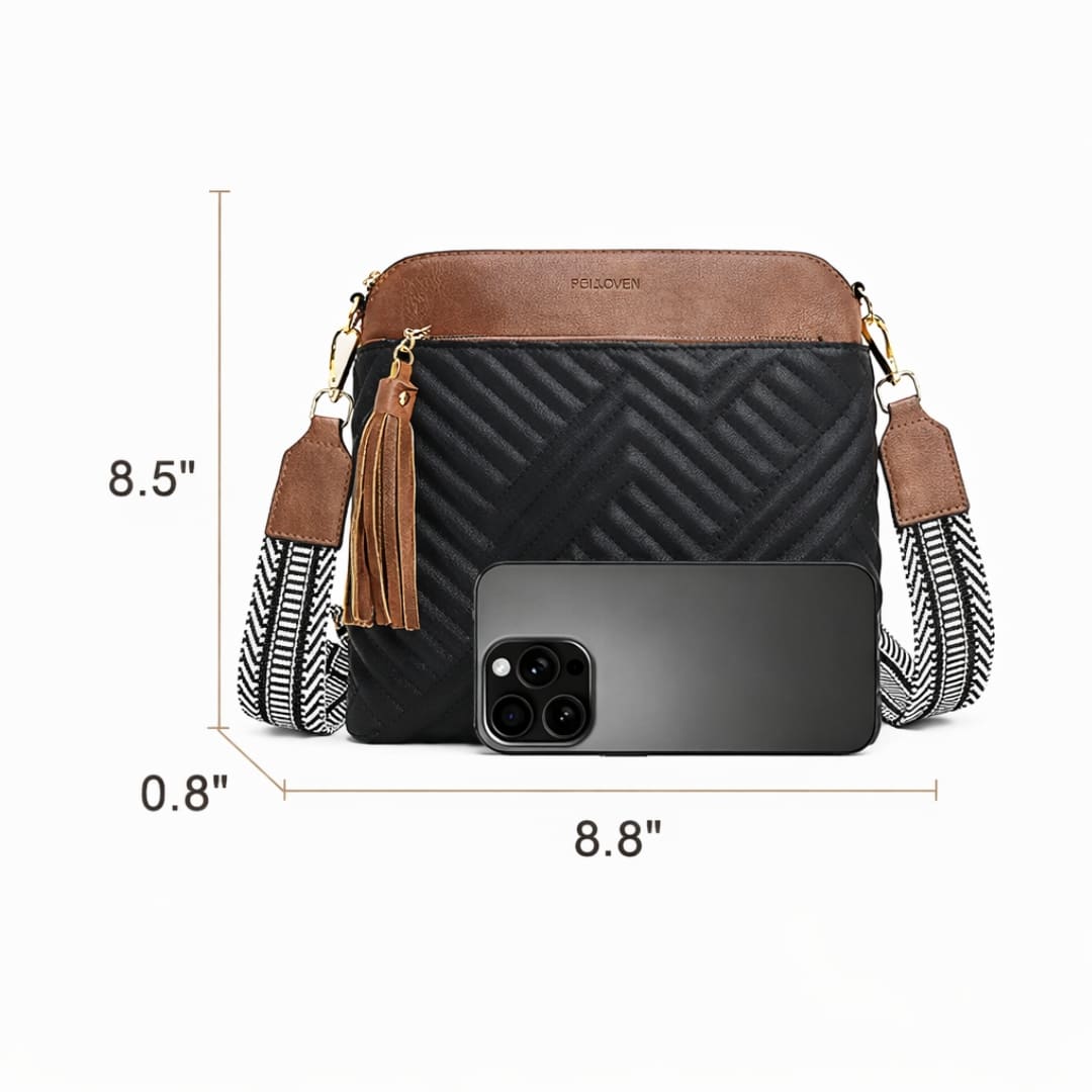 medidas e tamanho da bolsa FOXER Althea Black