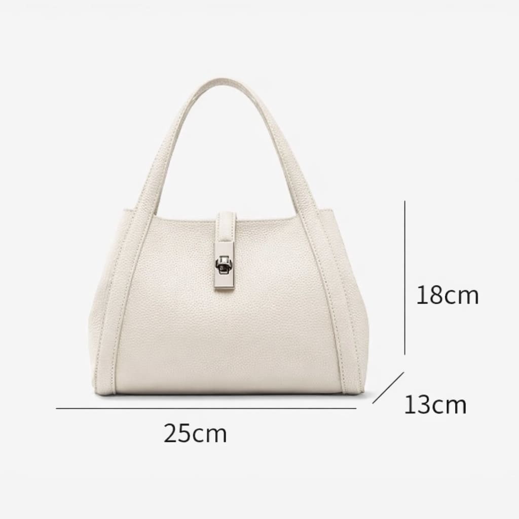 Bolsa feminina De Couro Modelo Foxer Lorane White