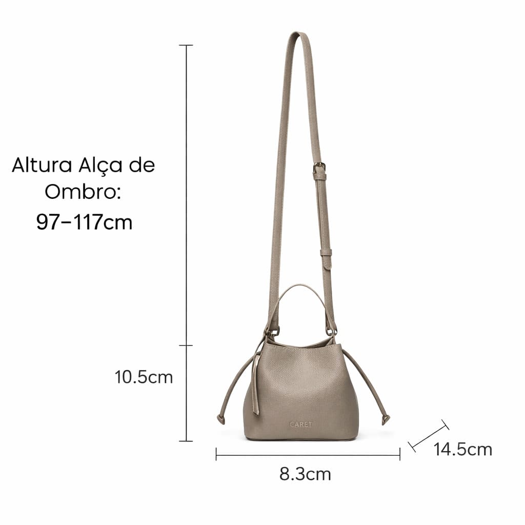 BOLSA FEMININA FOXER FEITA EM COURO MODELO  RAVELLE  BEIGE