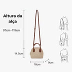BOLSA  FEMININA DE OMBRO FOXER MODELO MARCELLINE TREILLIS