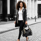 BOLSA FEMININA EM COURO GENNUÍNO FOXER – MODELO BLACK ROYALE