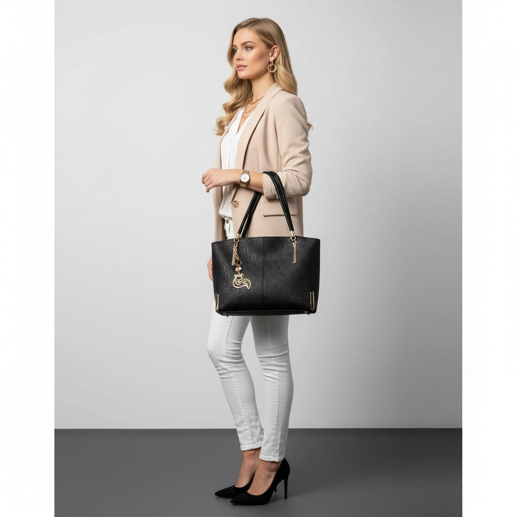 bolsa feminina preta grande 4