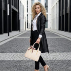 BOLSA FEMININA FOXER  FEITA EM COURO GENUÍNO MODELO FOXER SAINT-CLOUD