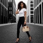 BOLSA FEMININA DE OMBRO FOXER FEITA EM COURO GENUÍNO MODELO AMÉLIE BEIGE