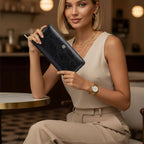 CARTEIRA FEMININA FEITA EM COURO GENUÍNO MODELO  RIVOLÉE – LINHA  WILLIAM POLO