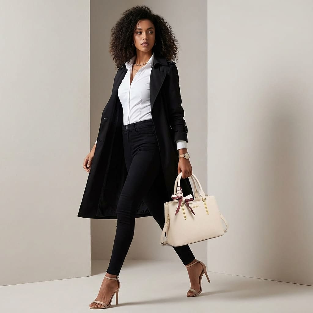 BOLSA FEMININA FOXER  FEITA EM COURO GENUÍNO MODELO FOXER SAINT-CLOUD