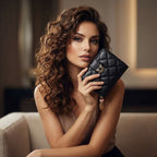 CARTEIRA FEMININA FOXER FEITA EM COURO MODELO ORLÈNE BLACK