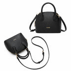 BOLSA FEMININA TRANSVERSAL FOXER FEITA EM COURO GENUÍNO MODELO AMÉLIE BLACK