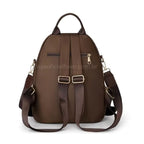 MOCHILA FEMIINA FEITA EM COURO REFINADO MODELO BELLA LUXE BROWN