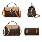 BOLSA FEMININA FOXER FEITA EM COURO REFINADO MODELO CÉLINEA BROWN