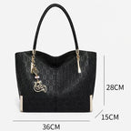 bolsa feminina grande preta 36 x 28