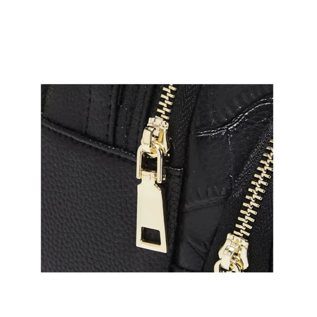 BOLSA FEMININA FOXER FEITA EM COURO GEMUÍNO MODELO RIVELLE BLACK